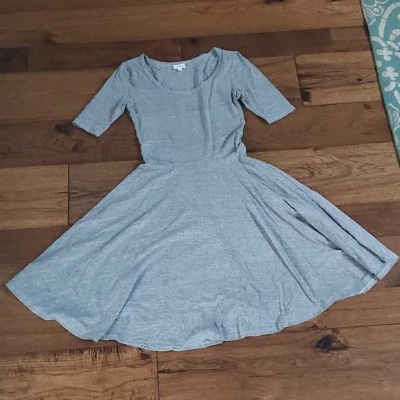 LuLaRoe | Dresses | Gray Nicole Lularoe Dress | Poshmark